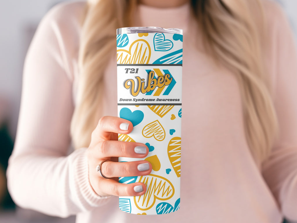 T21 Vibes Down Syndrome Awareness tumbler