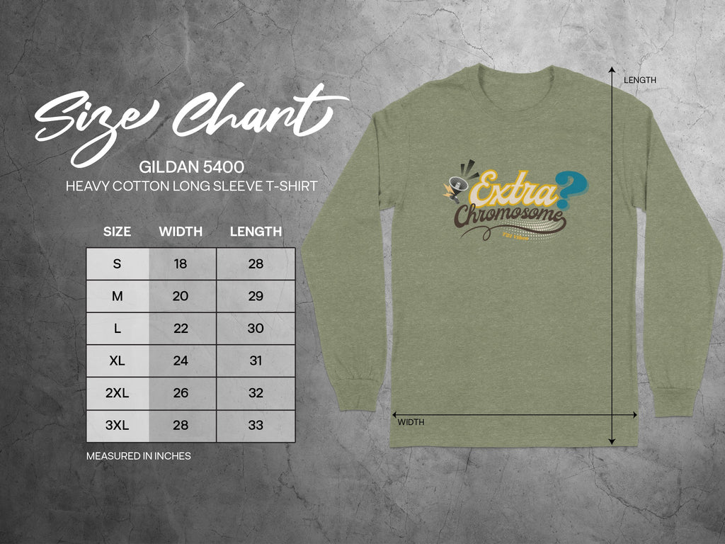 Extra Chromosome Heavy Cotton Long Sleeve T-shirt product