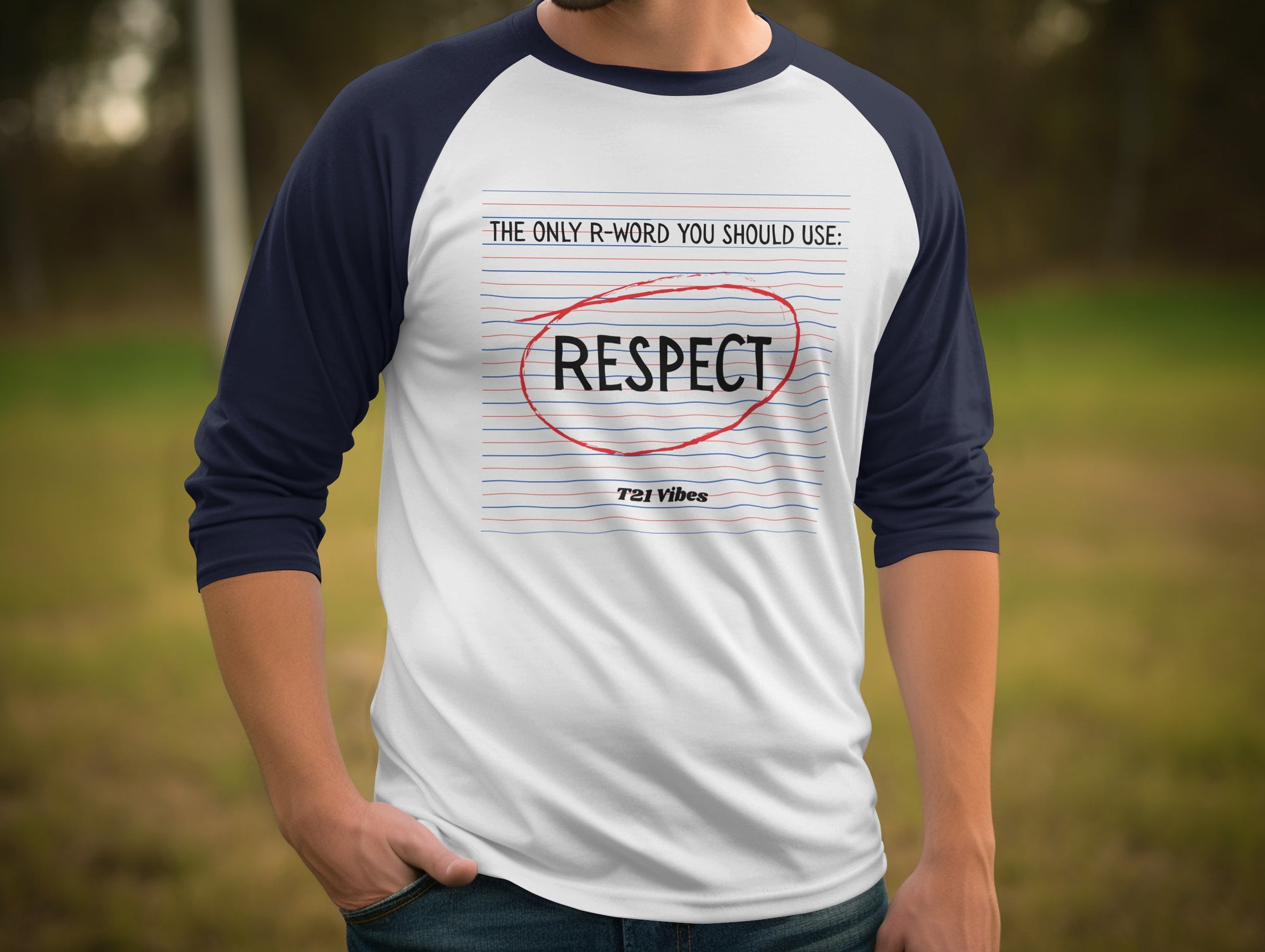 Respect Graphic Shirt with Motivational Message