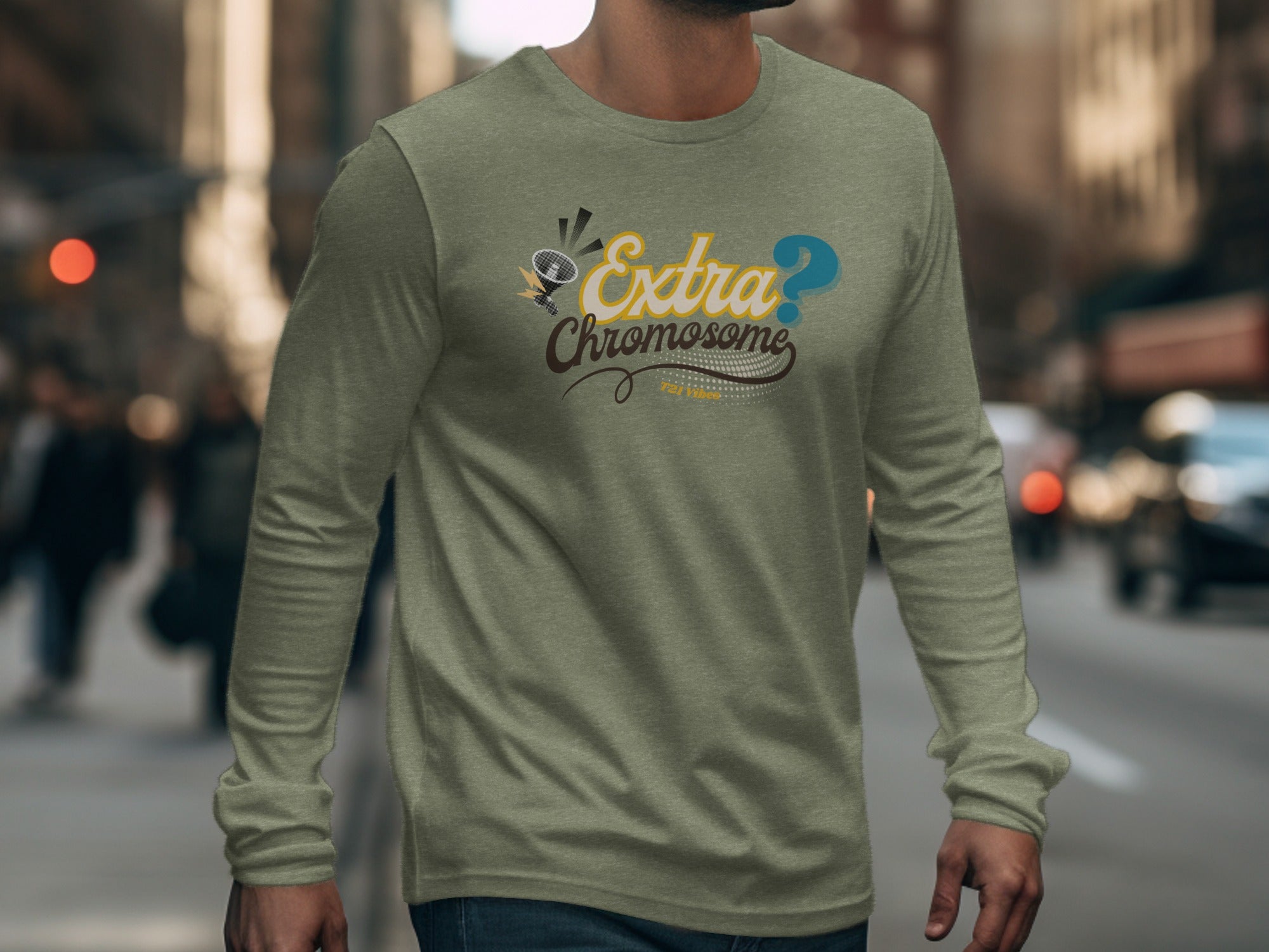 Extra Chromosome Design Long Sleeve Shirt product type