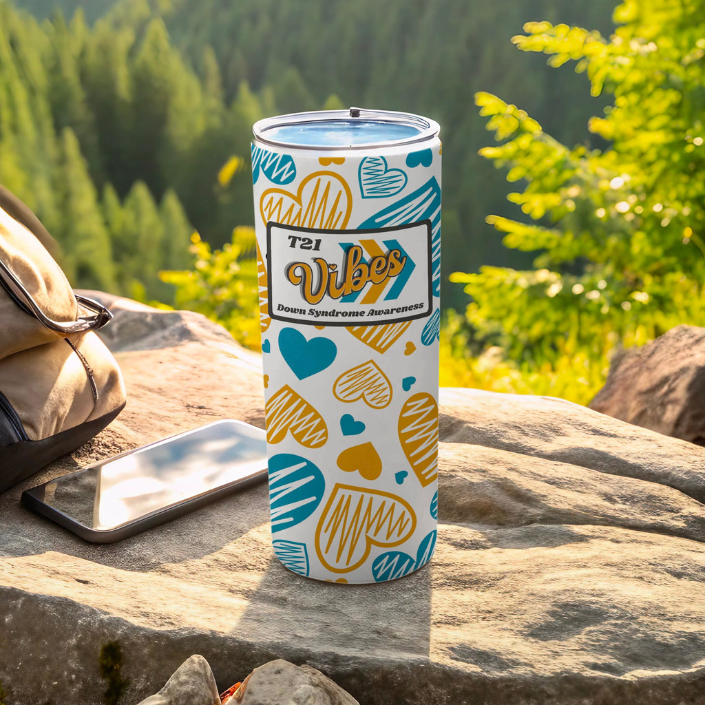 T21 Vibes Down Syndrome Awareness tumbler product