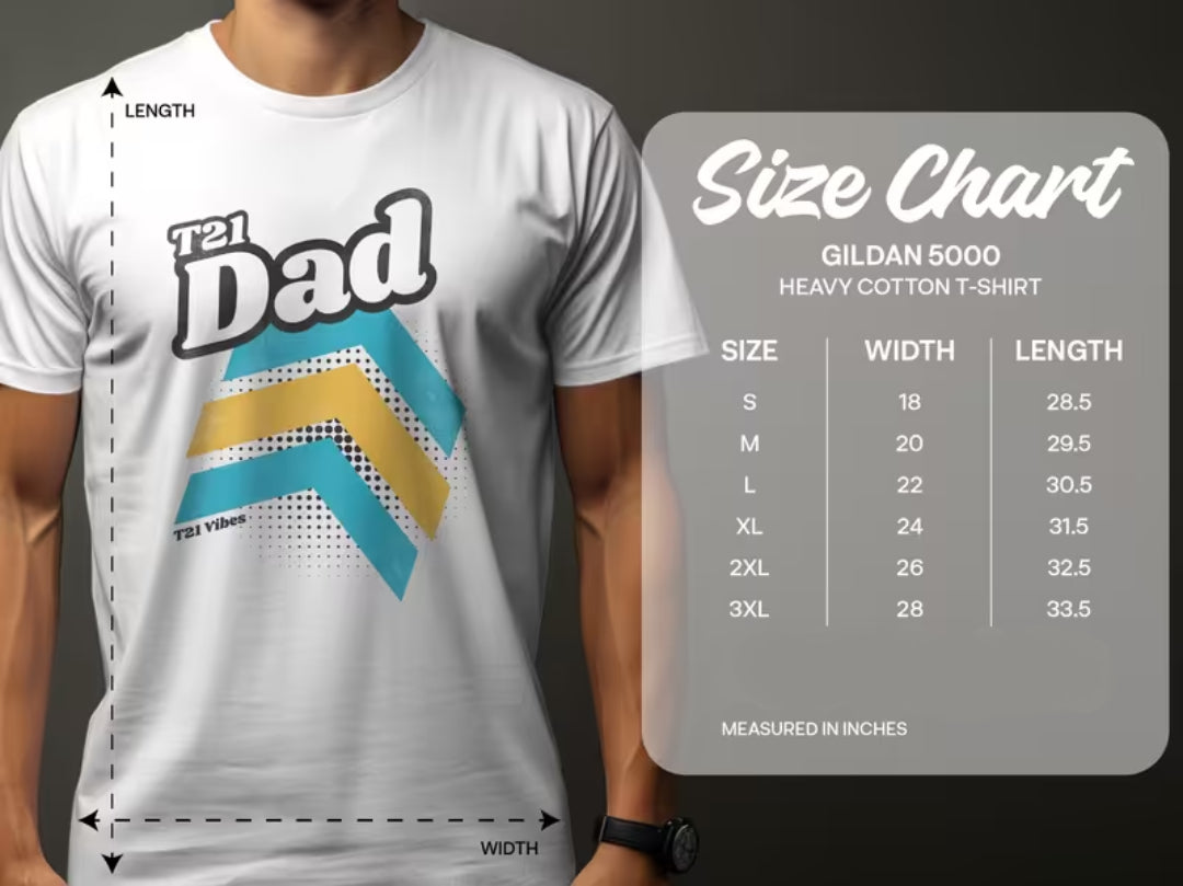 T21 Dad Gildan 5000 Heavy Cotton T-Shirt product type