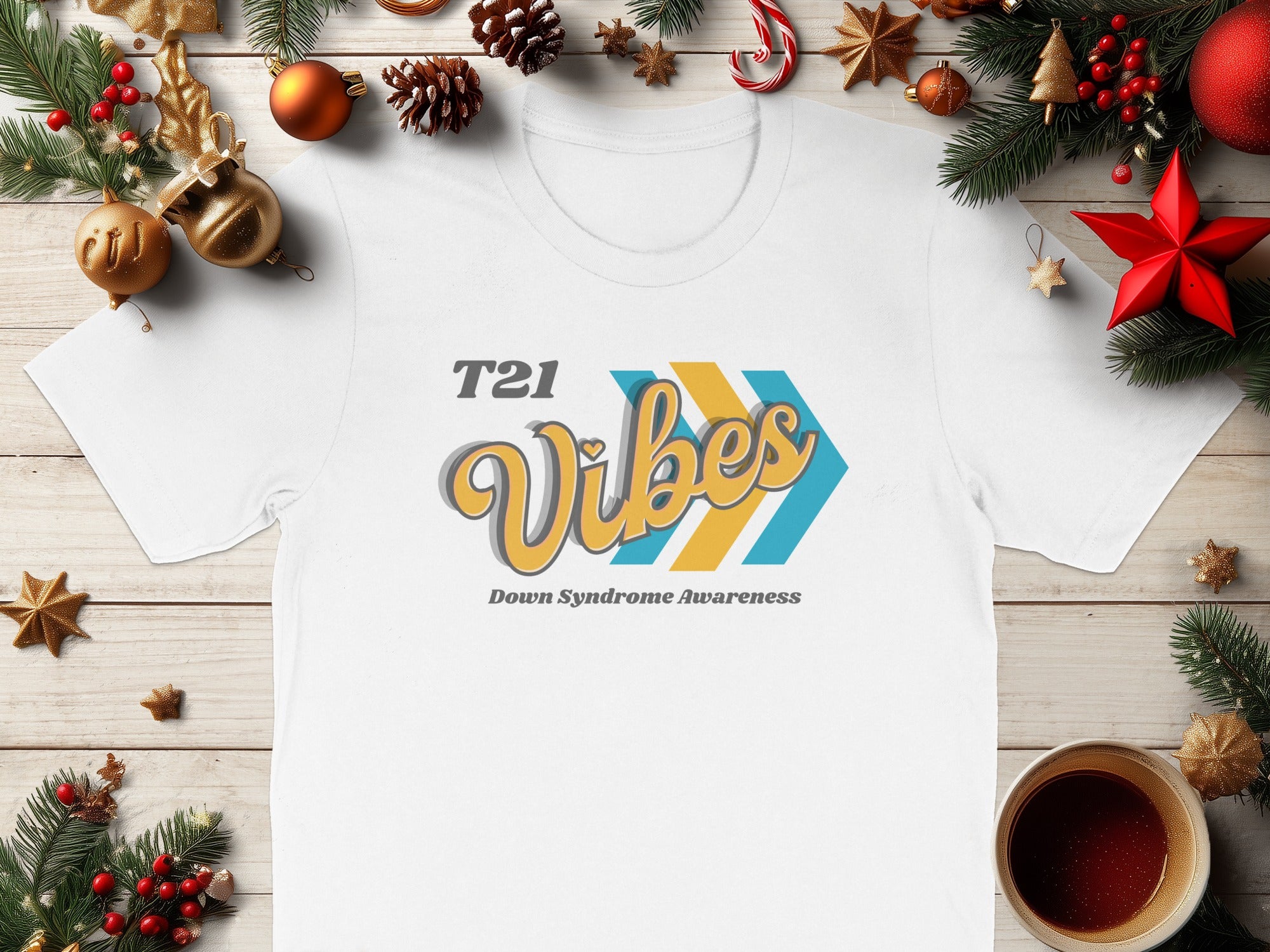 T21 Vibes Down Syndrome Awareness T-Shirt