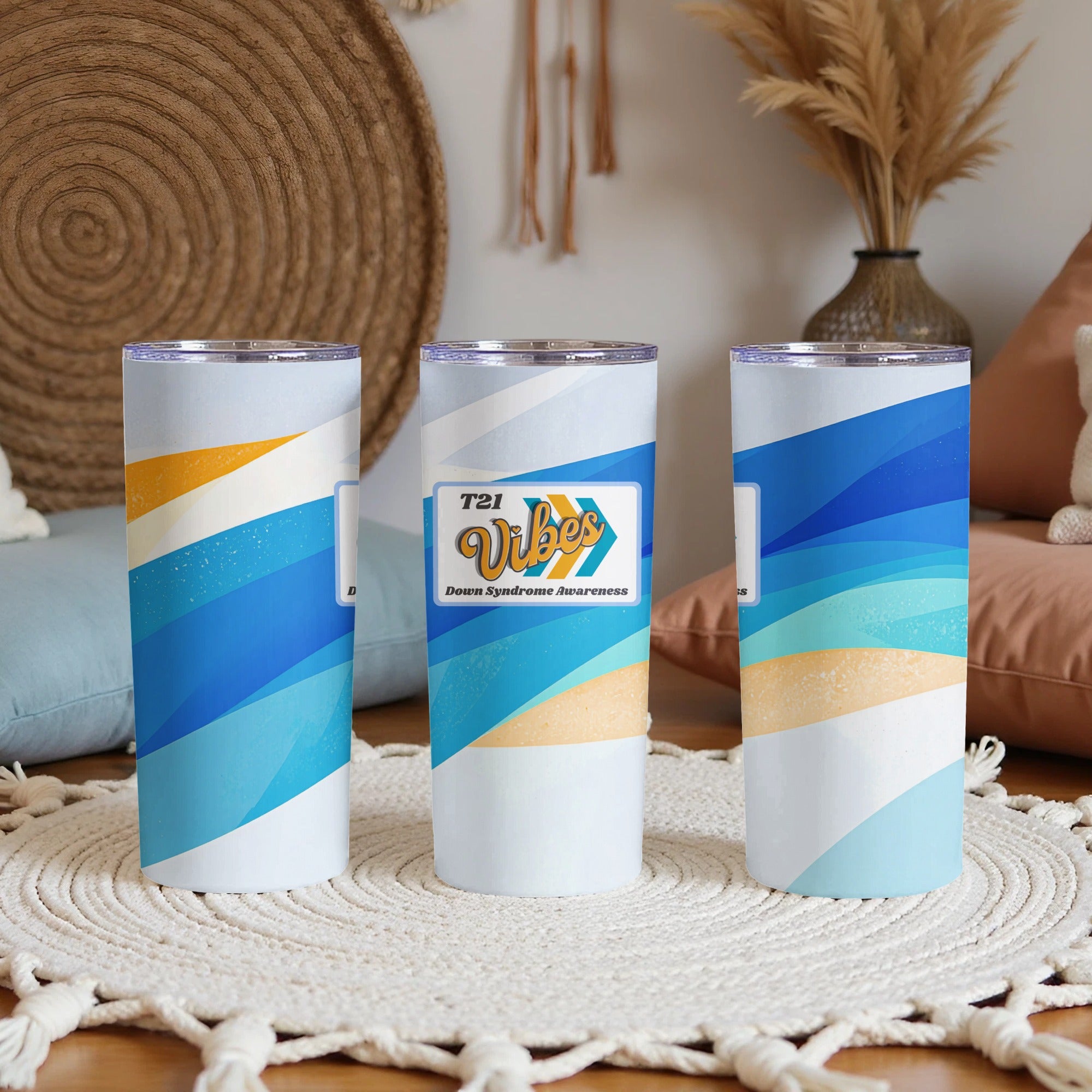 T21 Vibes Down Syndrome Awareness tumbler product