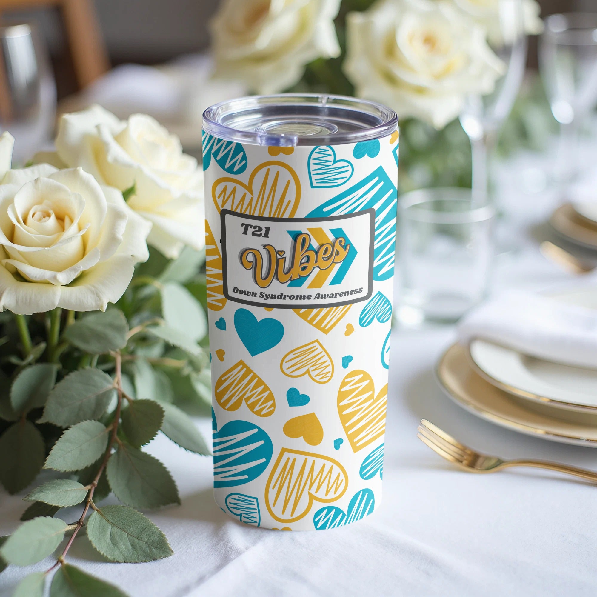T21 Vibes Down Syndrome Awareness Tumbler