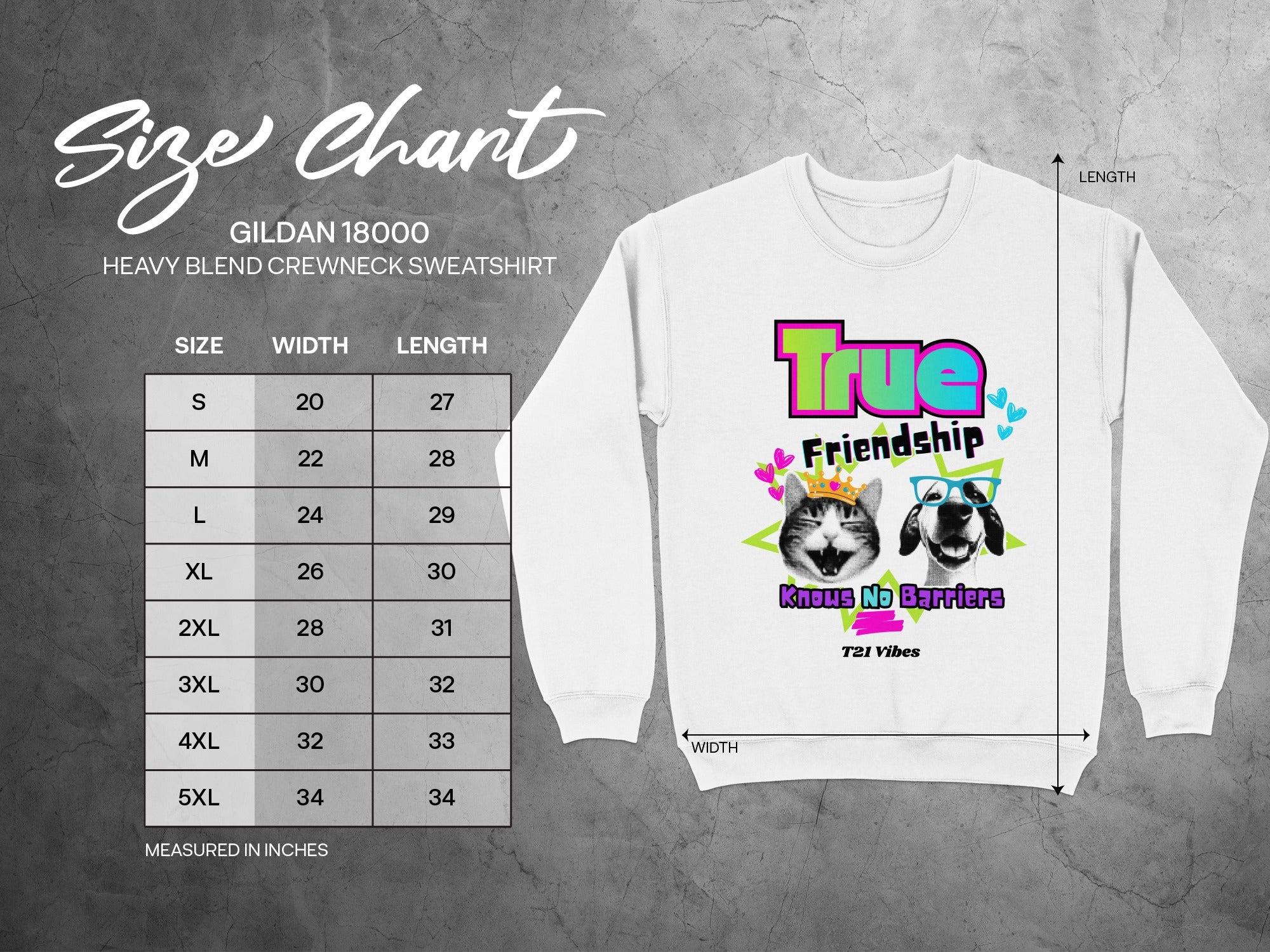 True Friendship Knows No Barriers Sweatshirt