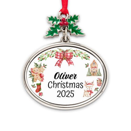 Personalized Christmas Ornament for 2025 Holiday Decor