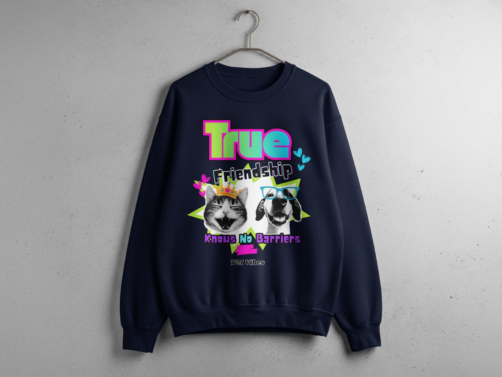 True Friendship Knows No Barriers Graphic Sweatshirt