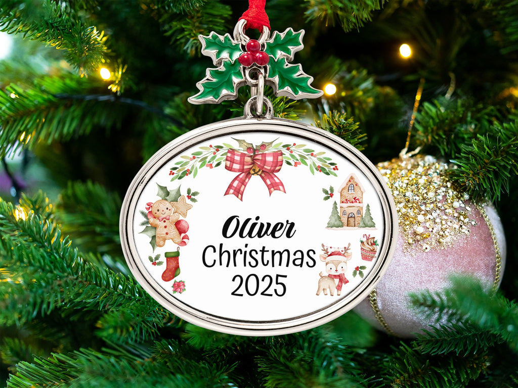 Personalized Oliver Christmas 2025 Ornament Holiday Decor