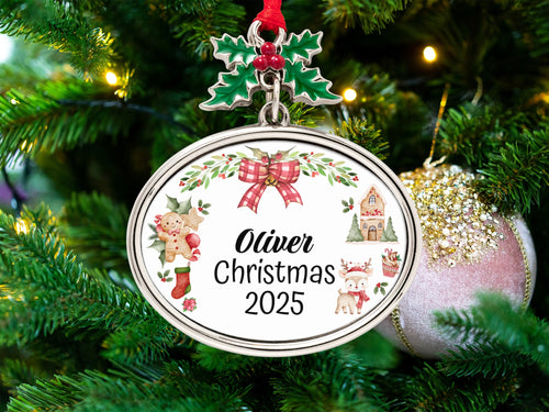 Personalized Oliver Christmas 2025 Ornament Holiday Decor